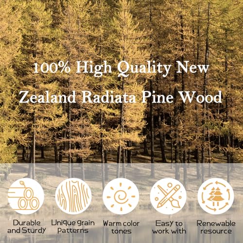 60 Pieces Unfinished Wood Coasters, GOH DODD 4 Inch Wooden Blanks with Non-Slip Pads for Laser Engraving Wood Burning Staining Painting Decoupage Housewarming Gifts Wedding Crafts Education - color: Round&Square-60 Pieces