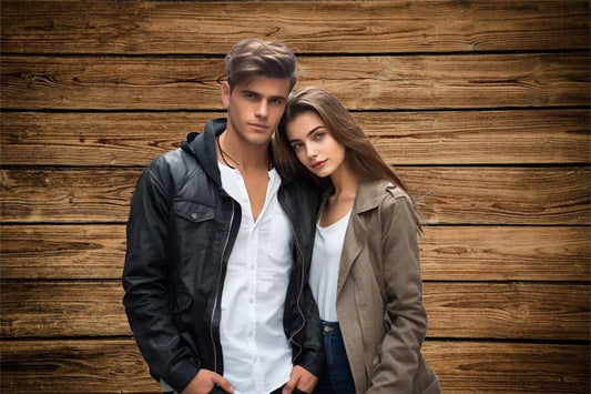 Wooden Backdrop 7x5ft Vinyl Brown Wood Photo Backdrop Rustic Retro Wood Wall Background Birthday Baby Shower Party Weeding Decorations Adults Portrait Props Wallpaper - color: Brown, size: 7x5ft