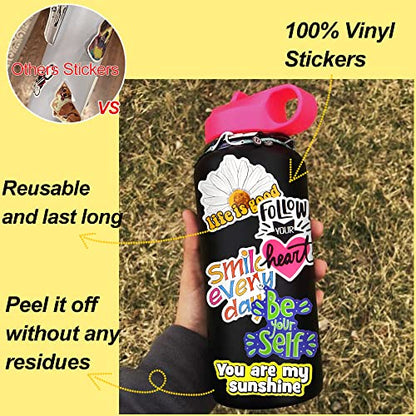 DETICKERS Cute Bee Party Favor Stickers for Kids 50 PCS Honey Bee Water Bottle Stickers Waterproof Vinyl Classroom Rewards Gifts for Kids - style: Bee