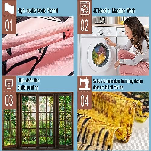 Aidatain Green Forest Natural Tapestry Window Scenery Wall Aesthetic Tapestry for Bedroom Flannel 80" L X 60" W Beach Blanket Living Dinning Room College Dorm Wall Hanging GTDJAT0052 - size: 80"L x 60"W