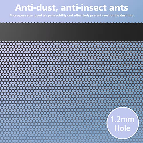 [4 Pack] DIY PC Case Dust Filter Mesh - 400x300mm Magnetic Computer Fan Filter, 1.2mm PVC Dustproof Cover for Gaming PC, Server & Power Supply - Cut-to-Fit Cooling Protection