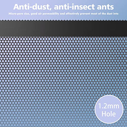 [4 Pack] DIY PC Case Dust Filter Mesh - 400x300mm Magnetic Computer Fan Filter, 1.2mm PVC Dustproof Cover for Gaming PC, Server & Power Supply - Cut-to-Fit Cooling Protection