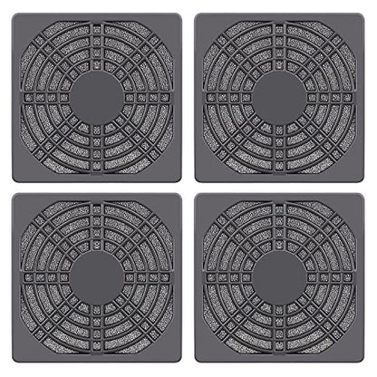 Wathai 80MM PC Fan Dust Filter Cover Computer Mess 4 Pack - style: 80mm Plastic