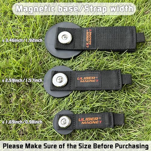 ULIBERMAGNET Strong Magnetic Storage Straps,Heavy Duty Magnetic Garage Storage Tool Organizer,Extension Cord, Cable, Rope,Tools for Garage,Pick-up,RV and Workshop(2 Pack/1.69INCH) - style: 1.69INCH 2PACK Small Straps