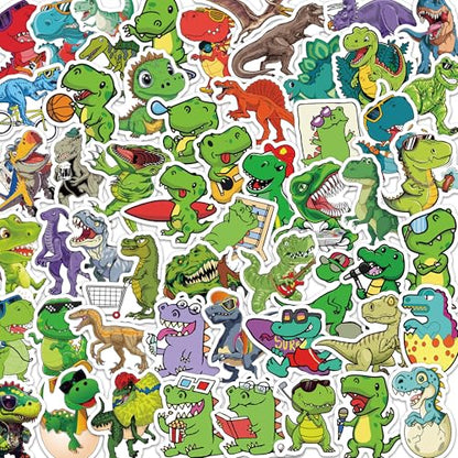 DETICKERS Cute Dinosaur Stickers for Kids 3-8 Boys Water Bottles 75 PCS Waterproof Vinyl Gifts for Teen Boys Stickers - style: Dinosaur
