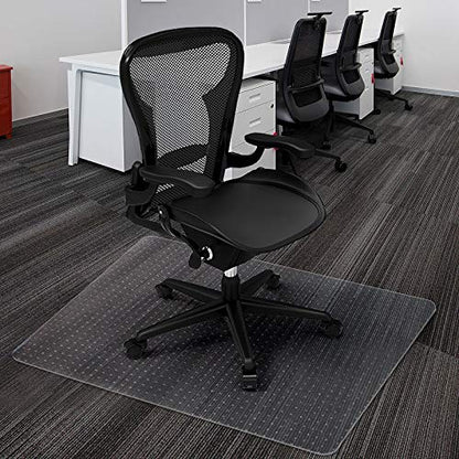 Azadx Carpet Floor Chair Mat for Low, Standard and No Pile Carpeted Floors - Plastic Desk Chair Mat for Easy Rolling - Durable Carpet Protector (30 x 48'' Rectangle) - size: 30" x 48'' For Carpet