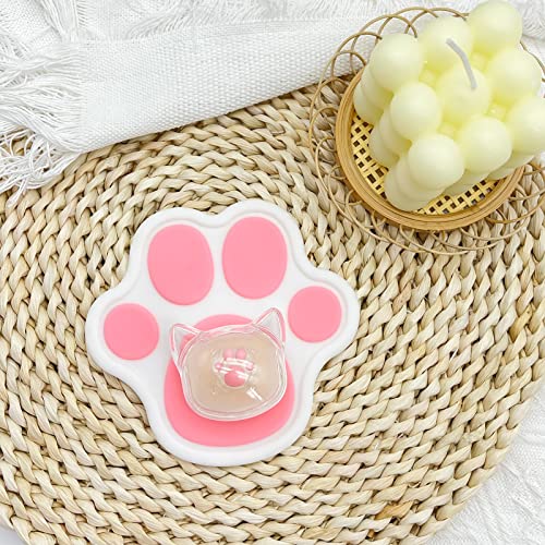 SYA ZOMOPLUS Cute Keycaps,Novelty Cat-Claws Keycap 3D Model OEM Profile Keyboard Keycaps Custom Key Caps for Cherry MX Switches Mechanical Gaming Keyboard Catpaw ESC-Key Keycap(Translucent-1pcs) - color: Translucent-Version-1pcs