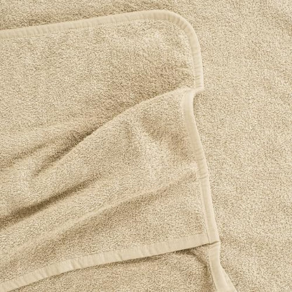 American Soft Linen 2 PACKED Chaise Lounge Covers with Pocket, 86"x32" Oversized Beach Pool Lounge Chair Towels (Beige Chair Towel, 2 PIECE) - color: Beige Chair Towel, size: 2 PIECE
