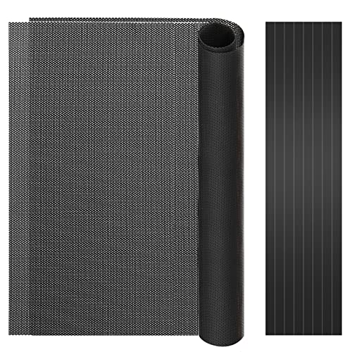 MoKo 400x300mm DIY PC Case Dust Mesh Filter, [2 Pack] PVC Dustproof Magnetic Dust Filter Cover, PC Mesh Grill with Magnetic Frame Strip Computer Cooler Fan Dust Filter for Computer PC Case, Black - color: Black, size: 2 x 400*300mm-1mm hole