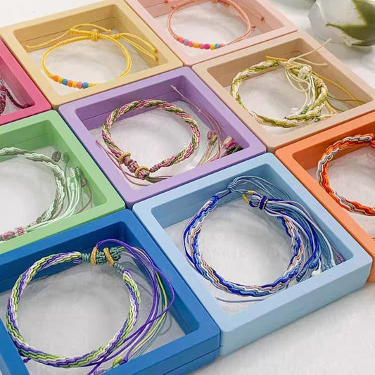 12PCS 3D Floating Frame Display Stand, Jewelry Box, Gift Box, Ornament Organizer, Small Travel Jewelry Box, PE Film Anti-Oxidation, Suspended Display Box Stackable (3.54*3.54，Type 7) - color: 3.54 * 3.54，type 7
