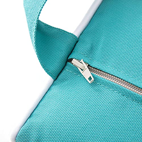 Enipate Outdoor Chaise Lounge Head Pillow, Pack of 2 Water Resistant Headrest Pillows with Elastic Band for Pool Patio Chairs - color: Blue