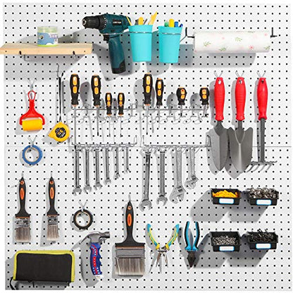 Pegboard Hooks Assortment, for Organizing Various Tools, with Pegboard Bins, 165 PCS, 80 of Which are Locks - style: 165PCS