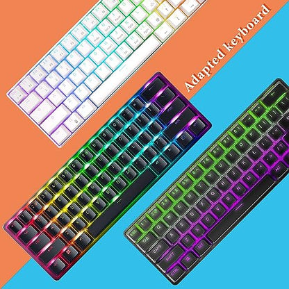 GEEKRIA Premium Acrylic Keyboard Dust Cover for 60% Compact 61 Keys Keyboard Compatible with RK Royal KLUDGE RK61, Razer Huntsman Mini 60% Gaming Keyboard - style: Frosted