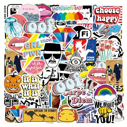 CHNLML100Pcs Skateboard Stickers Cool Sticker Waterproof Stickers for Laptop Water Bottle Suitcase Phone, Skateboarding Stickers Decal for Teens Boys Adults (StyleB) - color: Styleb