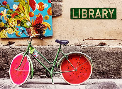 Library Metal Street Sign, Book Lovers, Bookworm, Reading, She Shack (4" x 16") - color: Library