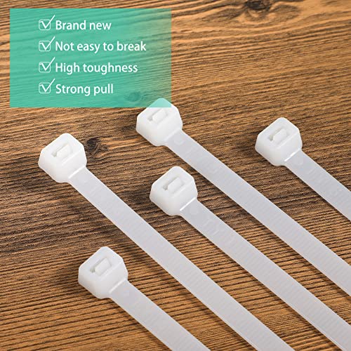 Shappy 36 Inch 50 Pcs Zip Ties Heavy Duty Strong Large Cable Wire Ties Zip Industrial Sturdy Wire, Awnings Tying Branches Bundling of Crops Fixed Water Pipes (White) - color: White, size: 36 inch