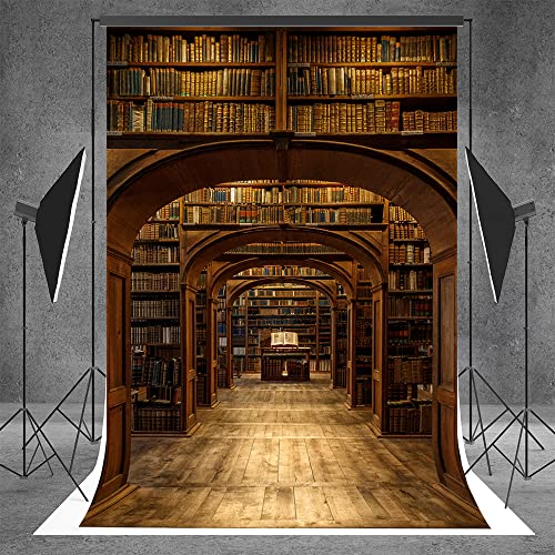6X8ft Wizard School Backdrop Magic Library Photography Background for Portrait, Wedding, Newborn, Children, Party & Product Photography - size: 6X8ft