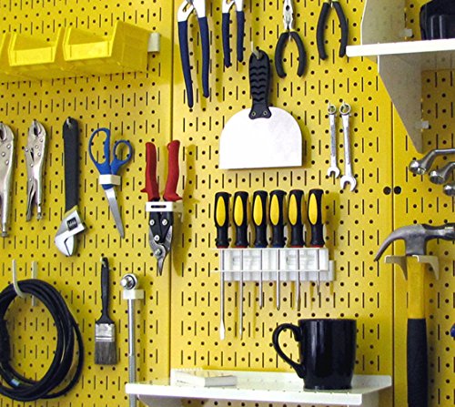 Yellow Metal Pegboard by Wall Control - 2 Pack - color: Yellow