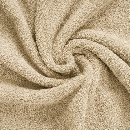 American Soft Linen 2 PACKED Chaise Lounge Covers with Pocket, 86"x32" Oversized Beach Pool Lounge Chair Towels (Beige Chair Towel, 2 PIECE) - color: Beige Chair Towel, size: 2 PIECE