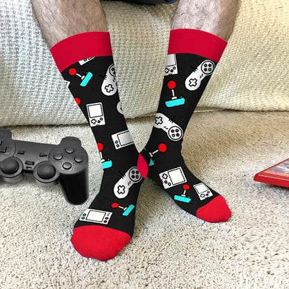 Gamers Gifts for Men, Boys - Gifts for Gamers - Gaming Socks, Stocking Stuffers for Men, Boyfriend, Son Gaming Novelty Socks - color: Gaming05
