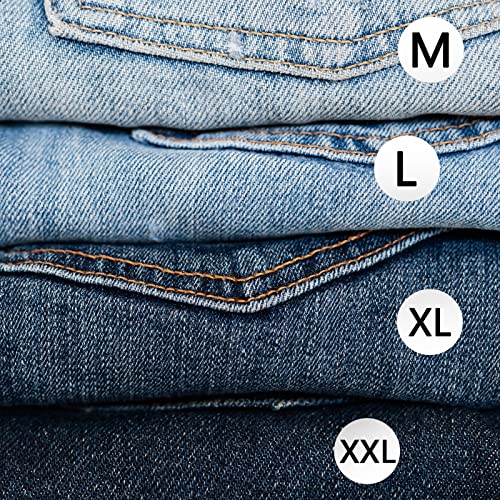 3500 PCS Clothing Size Stickers Labels 7/8" Round Self Adhesive Size Stickers for Clothing T Shirts Retail, 7 Sizes (XS, S, M, L, XL, XXL, XXXL) - color: Size - Black