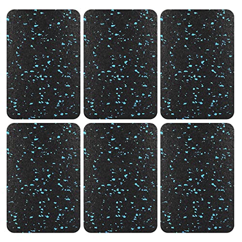 Exercise Equipment Mat Pads - 6 PCS Non-Slip Rubber Vibration Dampening Pads for Elliptical and Spin Bike - Noise Reduction Mat for Carpet and Tile - 4.7"x3.2"x0.5" - size: 4.7" x 3.2" x 0.5"