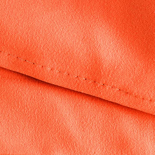VOCOOL Chaise Lounge Chair Towel Covers with Side Pockets, 85" x 30" Orange | Soft Thick Quick Dry, Beach Chair Cover Pool Chair Towel, Lounge Chair Cover, for Pool Sun Lounger Hotel Sunbathing Vacation - color: Orange