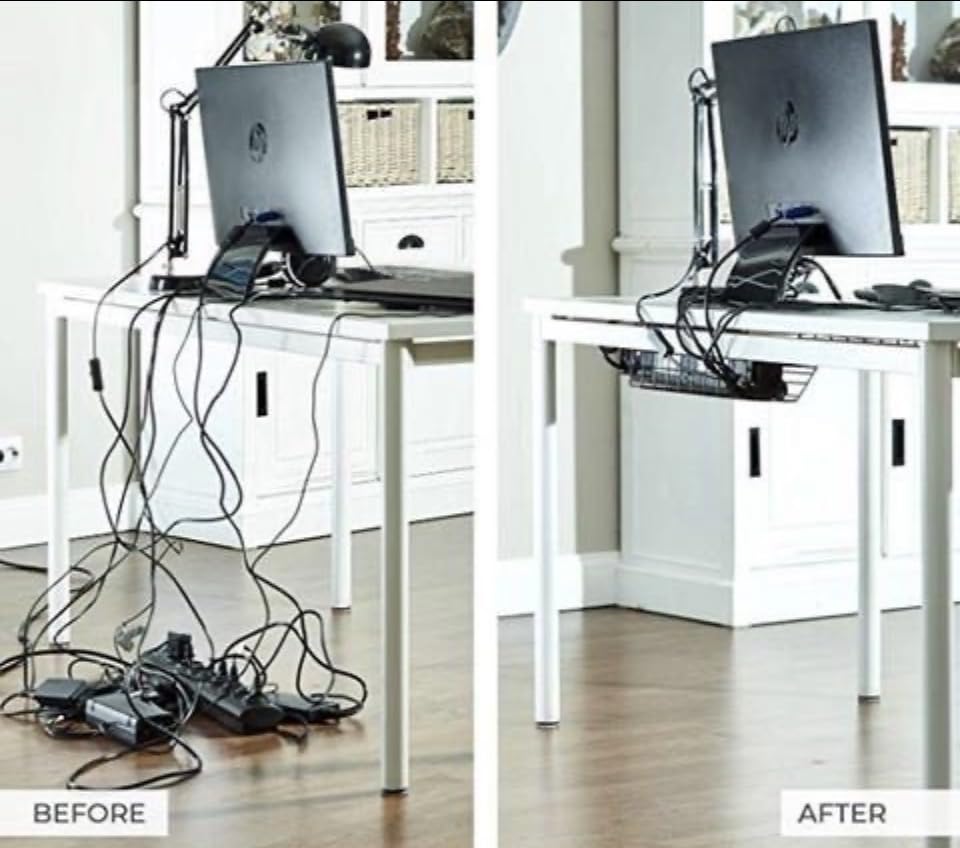 315-Piece Cable Organizer Kit with Clips, Sleeves, Zip Ties and Adhesive Holders for Desk, Home Office and Car Wire Management