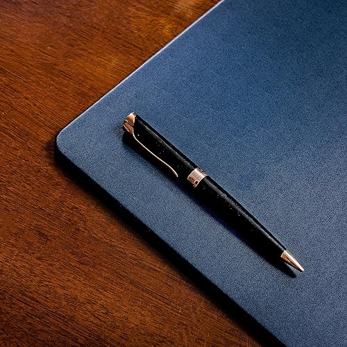 Dacasso Leatherette Conference Pads - color: Navy Blue, size: 17" x 14"