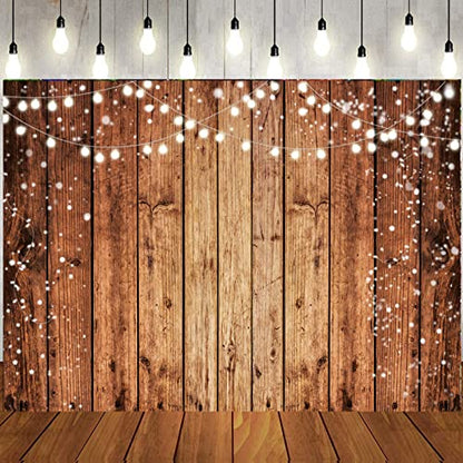 8x6ft Brown Wood Photography Backdrop Photographers Brown Photo Backdrop Retro Wood Wall Backdrop Baby Shower Birthday Party Banners Backdrop 216 - size: 8x6ft
