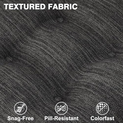 Shinnwa Dining Chair Cushions Set of 4, Dual-Layer Memory Foam Kitchen Chair Cushions, Patented Design Seat Pads with Ties, 16.5 x 16.5 x 3.5in, 4 Pack, Charcoal - color: Charcoal, size: 4 Count (Pack of 1)