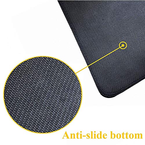 Japanese Blue and White Wave Gaming Mouse Pad XL, Non Slip Rubber Base Mousepad, Stitched Edges Desk Pad, Extended Large Mice Pad,31.5 X 11.8 Inch