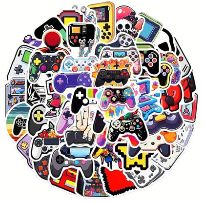 PMLAND 100 Pcs Waterproof Stickers Video Gamepad