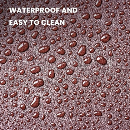 23.6" x 11.8" Non-Slip PU Leather Desk Pad Protector, Waterproof Mouse Pad Mat, Ultra Thin Laptop Writing Desk Blotter for Office and Home - color: Light Green
