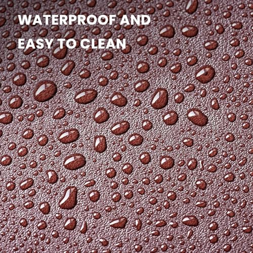 23.6" x 11.8" Non-Slip PU Leather Desk Pad Protector, Waterproof Mouse Pad Mat, Ultra Thin Laptop Writing Desk Blotter for Office and Home - color: Black