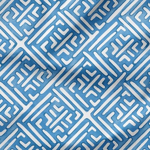 Arden Outdoor Midback Chair Cushion, 18 x 16.5, Rain-Proof, Fade Resistant Amalfi Blue Tile - color: Amalfi Blue Tile